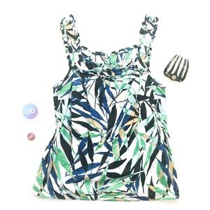 Banana Republic Cotton Button Back Tank